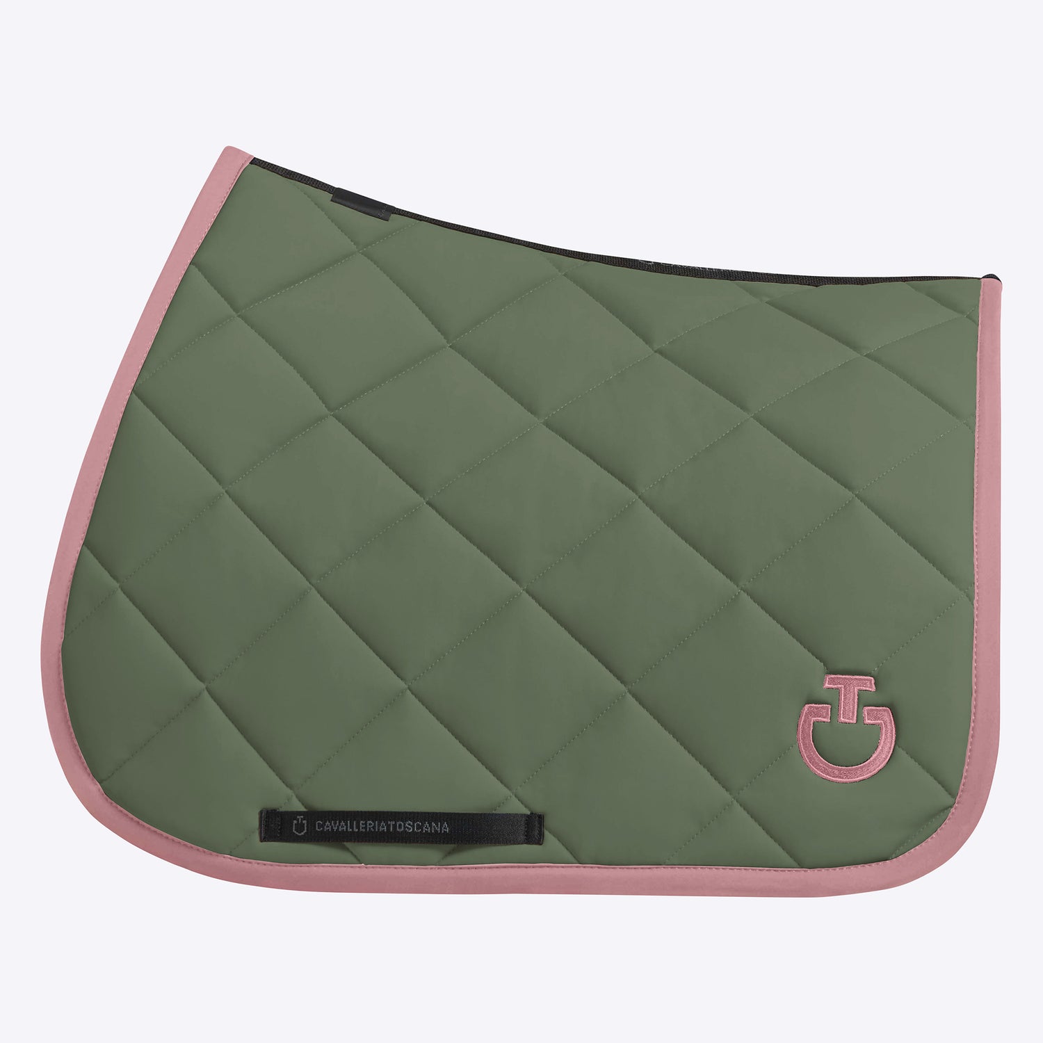 Green and pink Cavalleria Toscana saddle pad