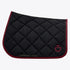 Black and bordeaux quilted saddle blanket from Cavalleria Toscana 