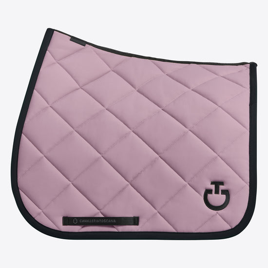 Pink diamond quilt saddle blanket from Cavallaiera Toscana for dressage