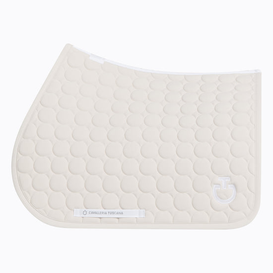 CT Light Beige Circular Quilted Saddle Pad