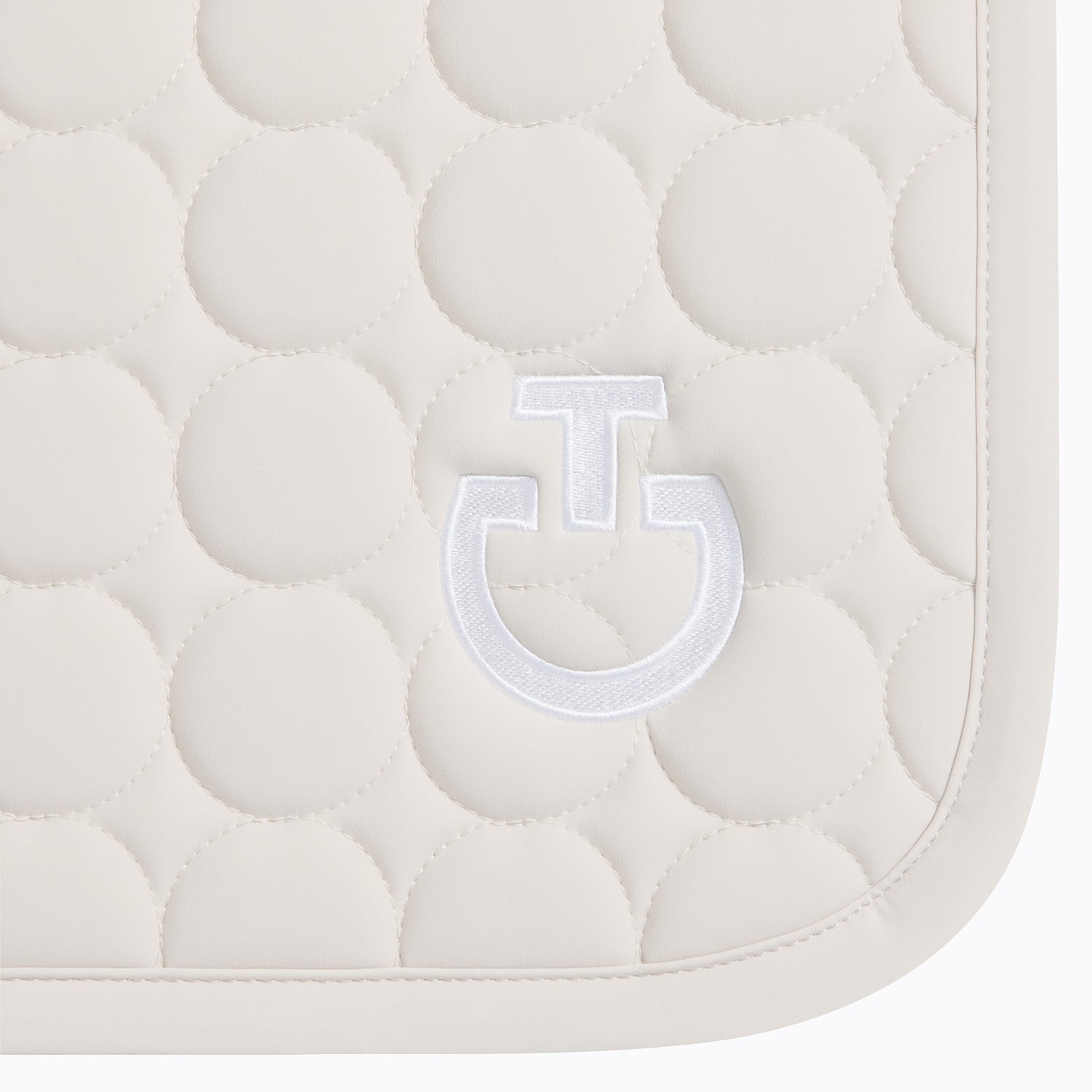 CT Circular Quilt saddle blanket in beige