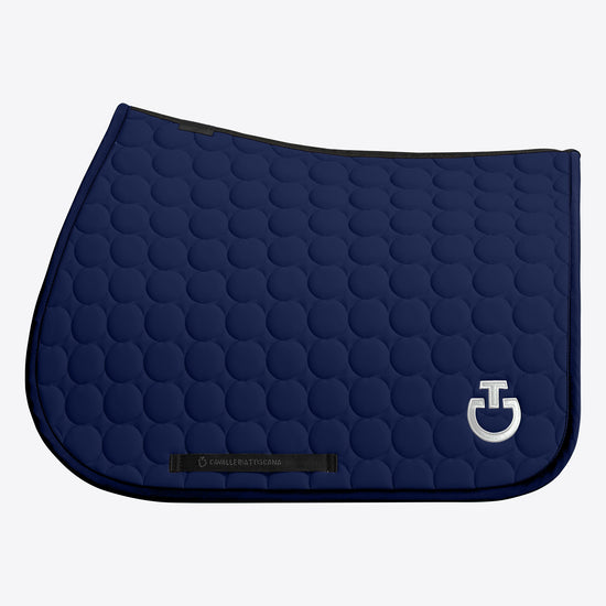 CT Circular Quilted Jumping Saddle Pad Blue