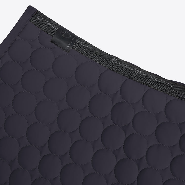 Cavalleria Toscana circular quilted pad for jumping in navy