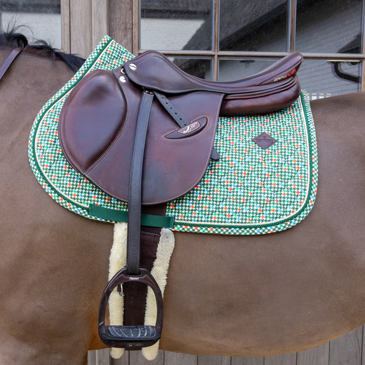 Kentucky Jump Saddle Pad Velvet Pied-de-Poule