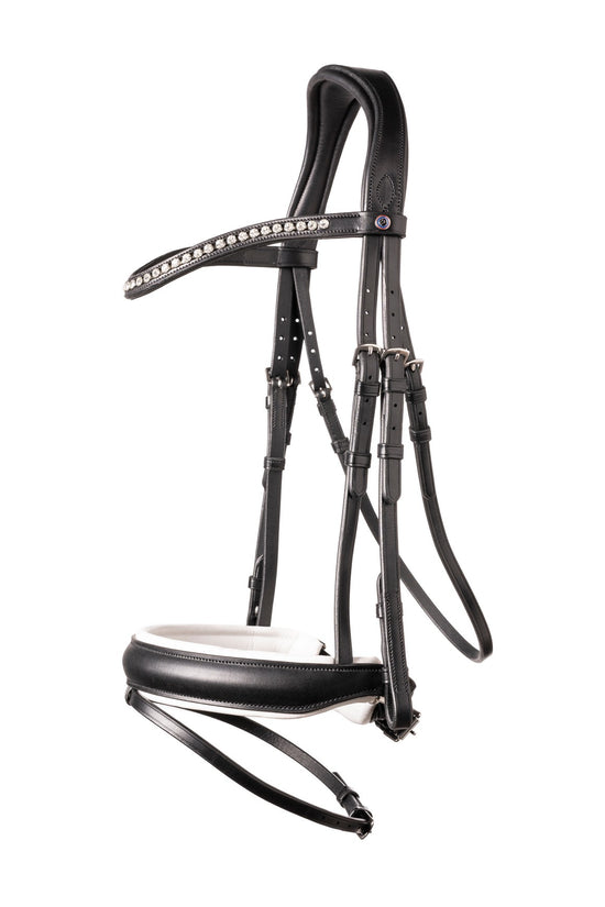 Crank noseband dressage bridle