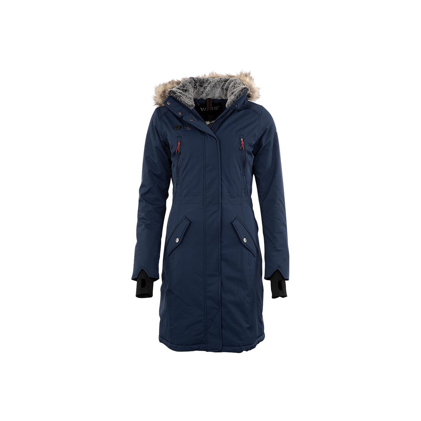whis riding jacket dark navy