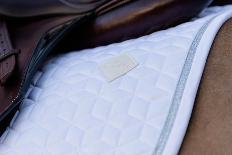 Kentucky new saddle pad white and silver
