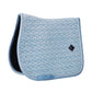 light blue saddle pad