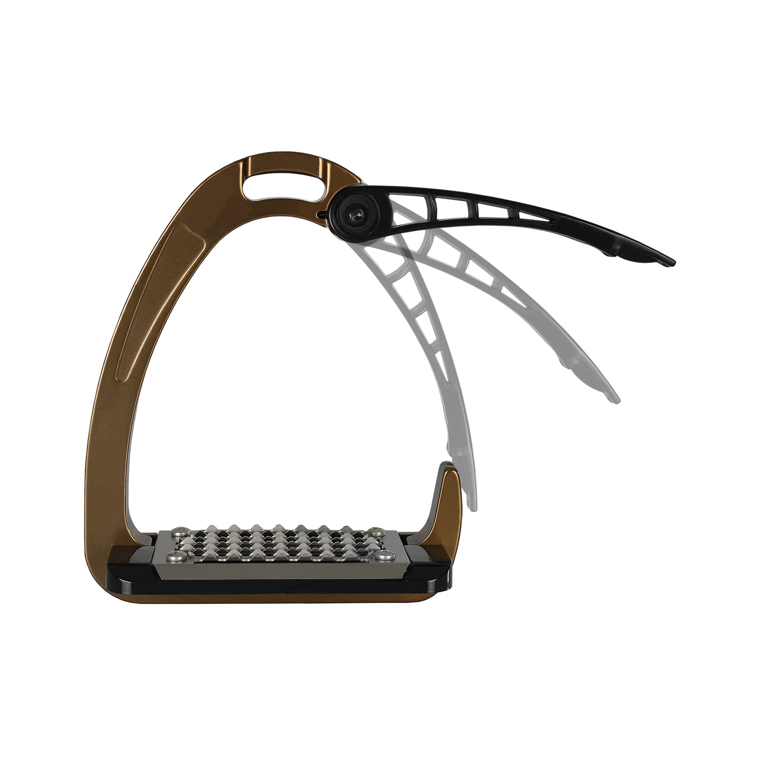 Acavallo Arena Alu-Pro equestrian stirrups combining safety and rider comfort.