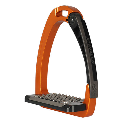 Acavallo Arena Alu-Pro horse riding stirrups with innovative safety-focused design.