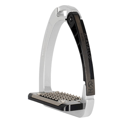 Acavallo Arena Alu-Pro professional riding stirrups designed to support a balanced lower leg position.