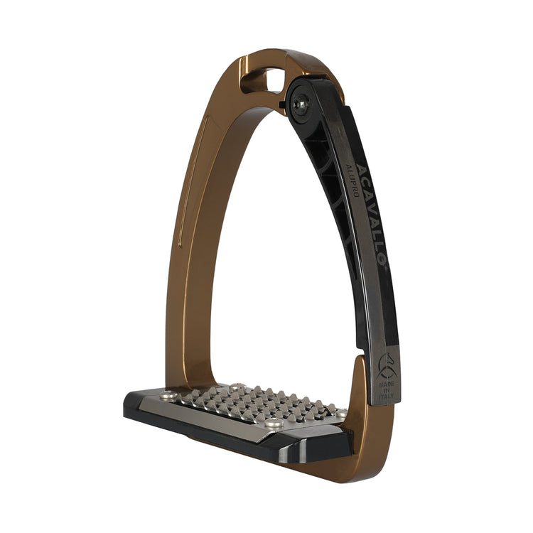 Acavallo Arena Alu-Pro Safety Stirrups in Bronze.