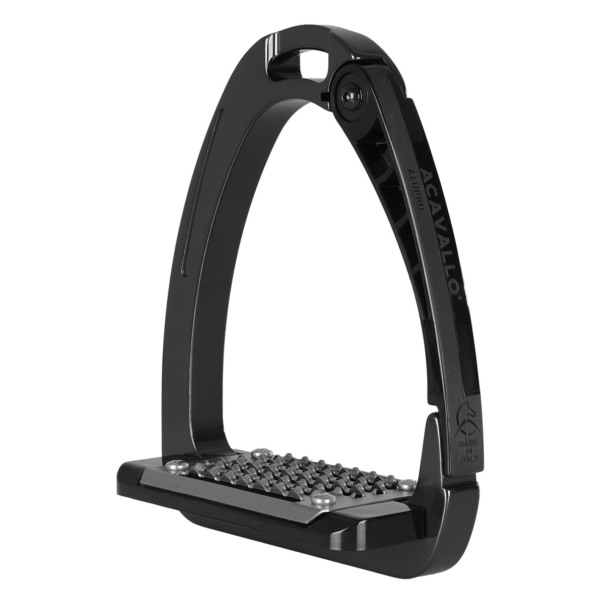 Acavallo Arena Alu-Pro Safety Stirrups in Charcoal.