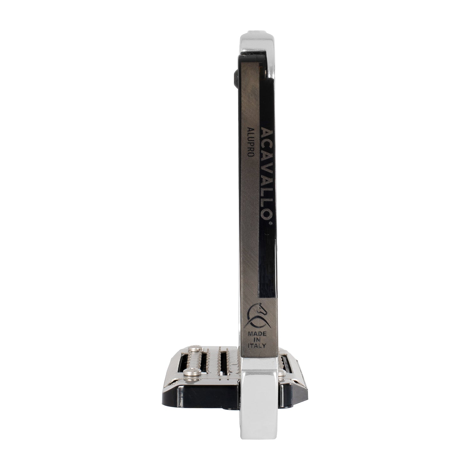 Acavallo Arena Alu-Pro safety stirrups for riders seeking comfort and lower leg support.