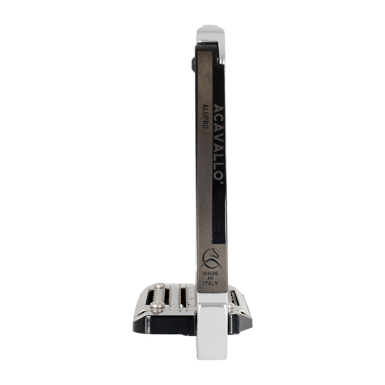 Acavallo Arena Alu-Pro safety stirrups for riders seeking comfort and lower leg support.