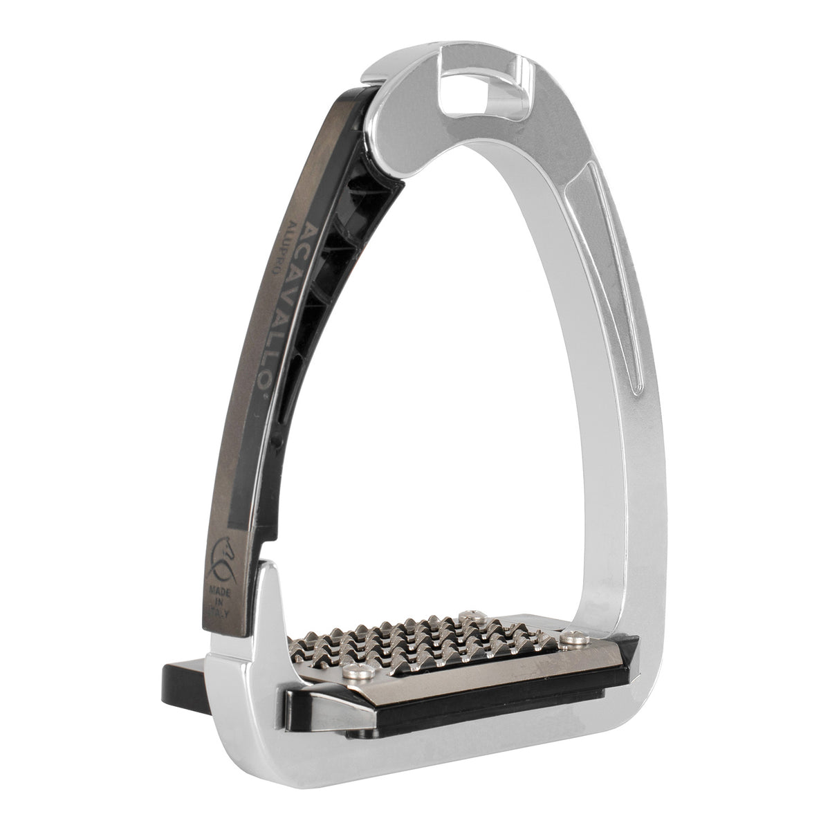 Acavallo Arena Alu-Pro technical riding stirrups combining comfort and safety.