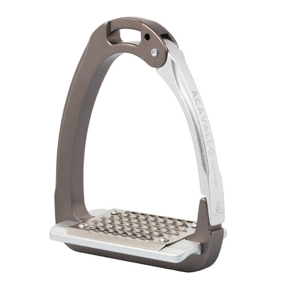 Acavallo Arena Aluplus 2.0 Safety Stirrups in Titanium/Aluminium.