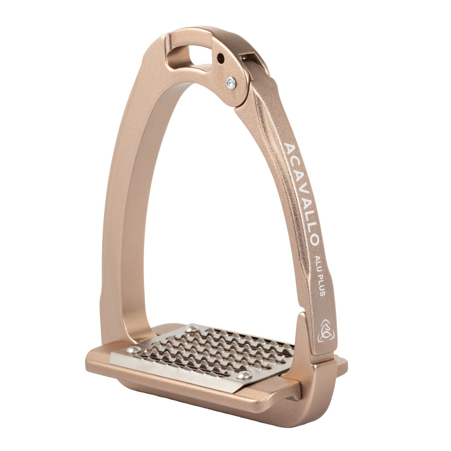 Acavallo Arena Aluplus 2.0 Safety Stirrups in Titanium Rose.