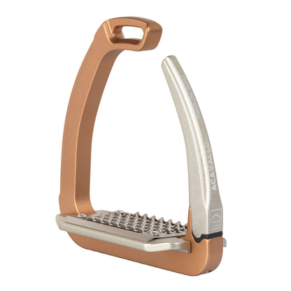 Acavallo REL-X 180 Safety Stirrups in Copper/Solar Titanium.