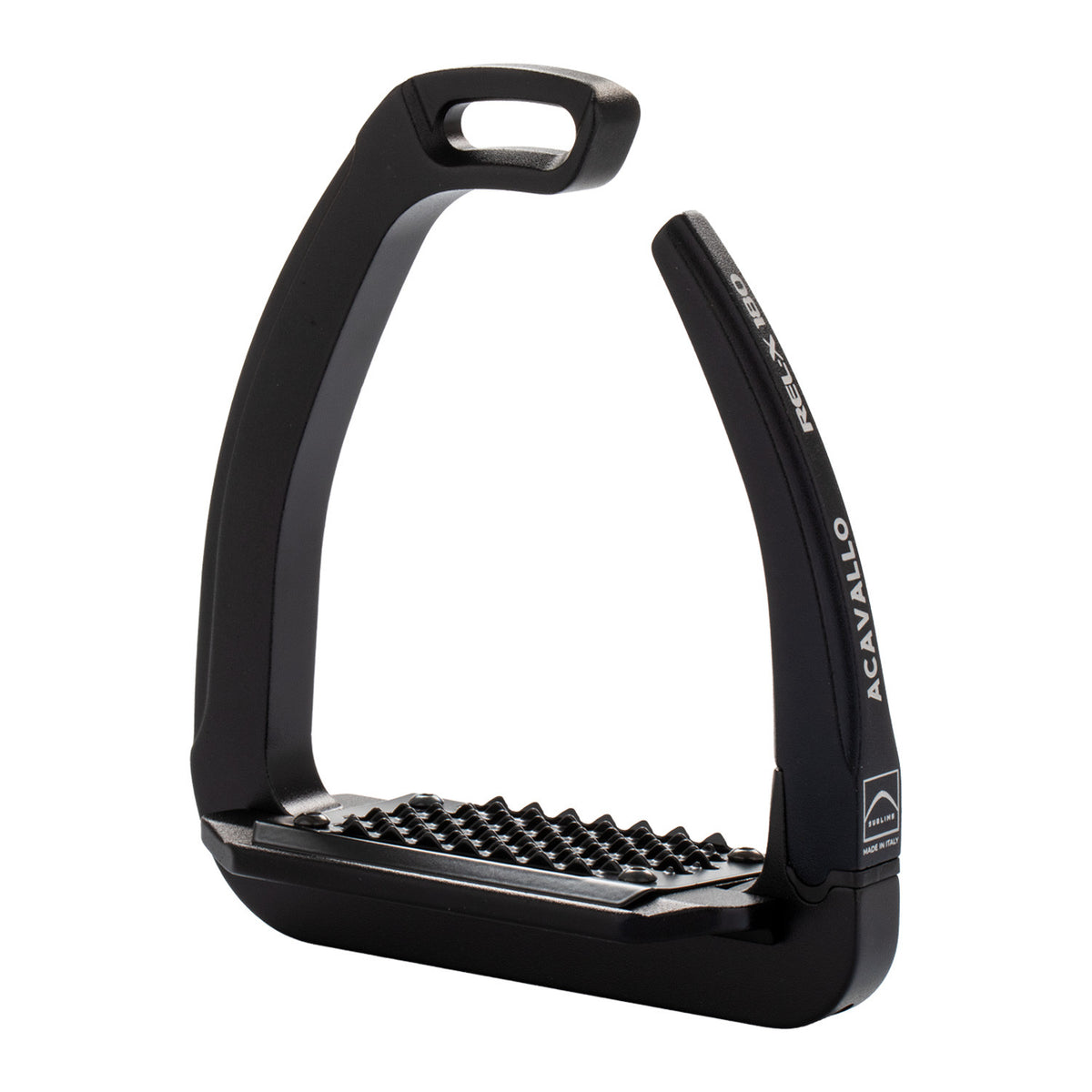 Acavallo REL-X 180 Safety Stirrups in Total Black.