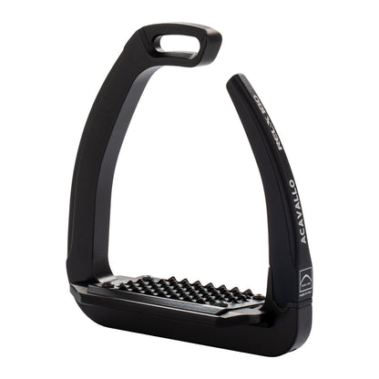 Acavallo REL-X 180 Safety Stirrups in Total Black.