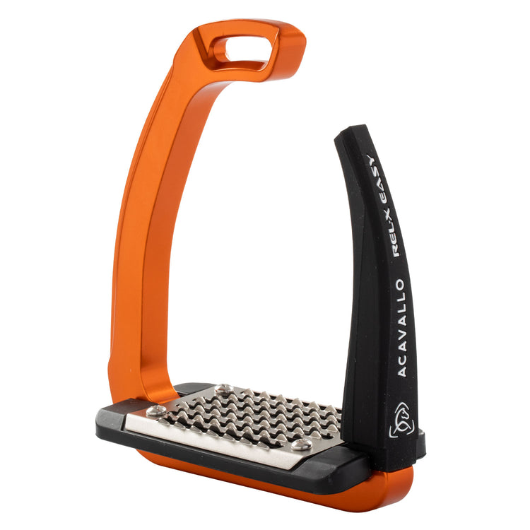 Acavallo REL-X Easy safety stirrups with interchangeable silicone branches.