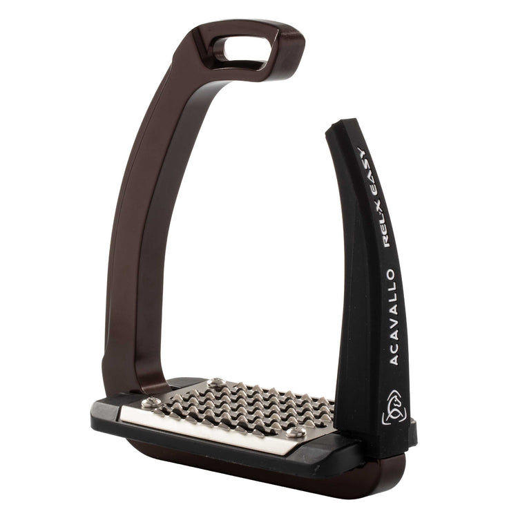 Acavallo REL-X Easy lightweight safety stirrups with patented side opening for equestrian riding