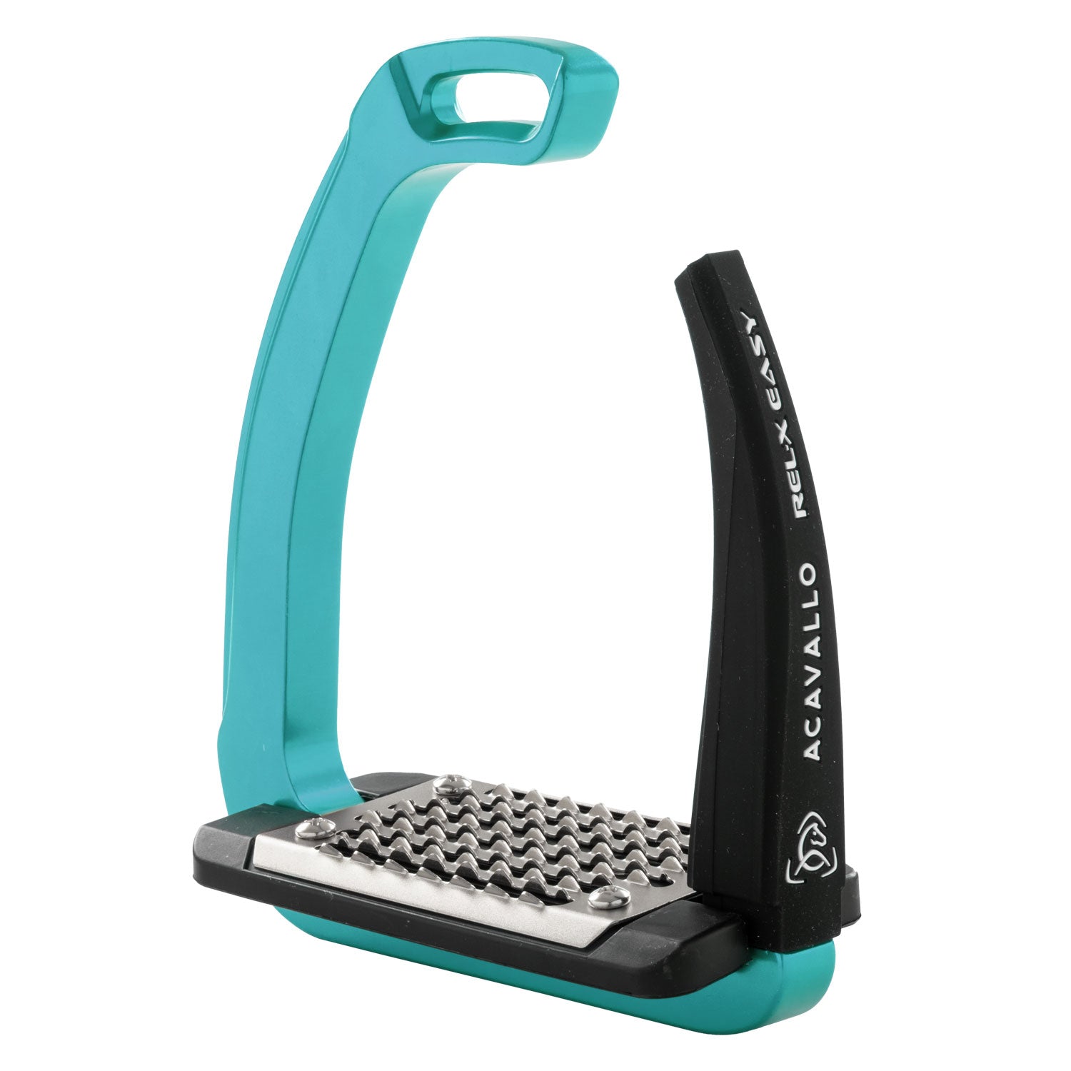 Acavallo REL-X Easy premium safety stirrups designed to reduce stiffness while riding.