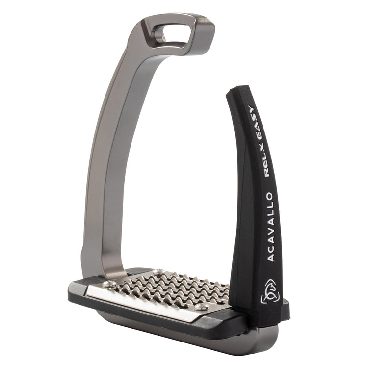 Acavallo REL-X Easy Safety Stirrups in Titanium.