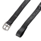 Dressage stirrup leathers with reinforced nylon construction