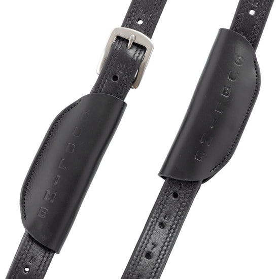 Premium dressage mono stirrup leathers with nylon core
