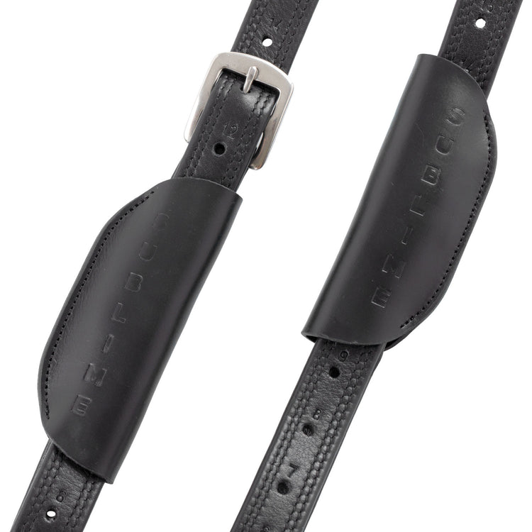 Premium dressage mono stirrup leathers with nylon core
