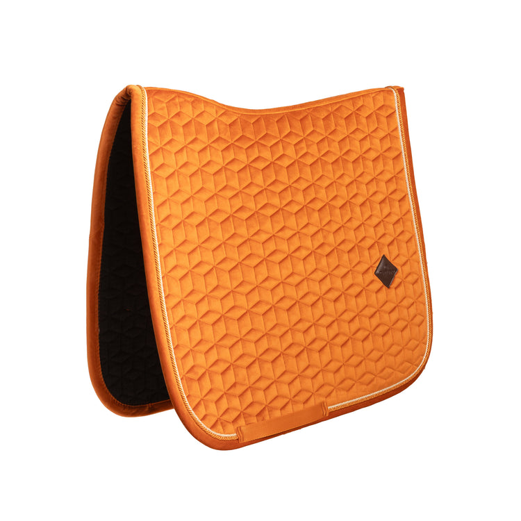 orange velvet saddle pad