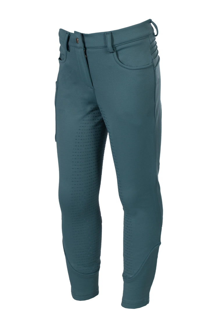 Bi-elastic equestrian breeches for young riders with freedom of movement