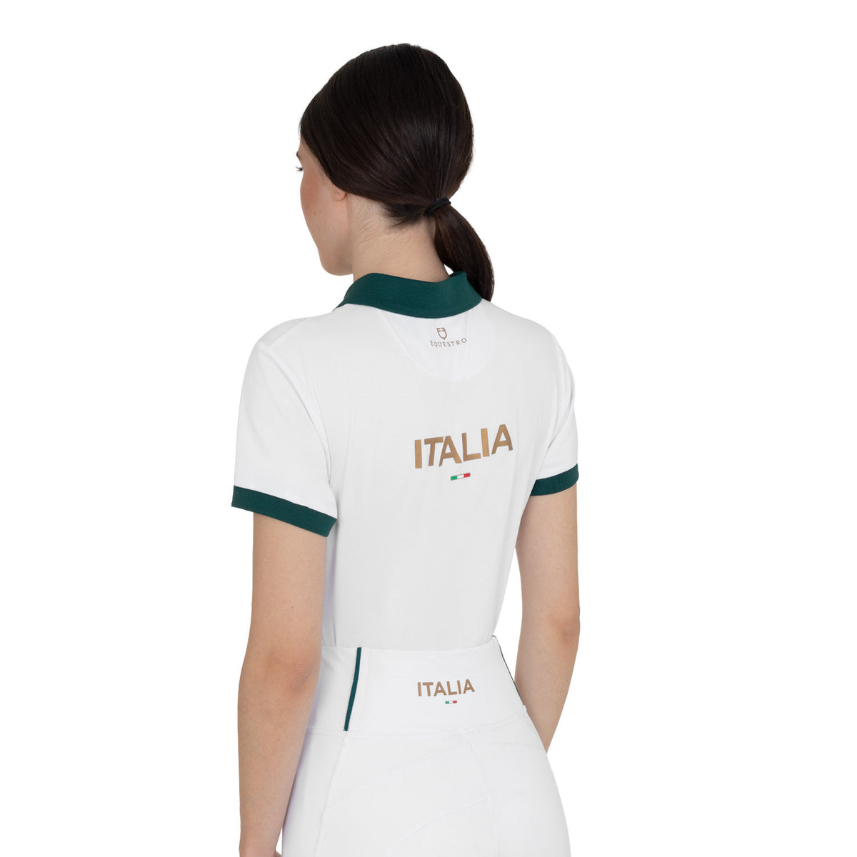 Breathable equestrian polo for women designed for training