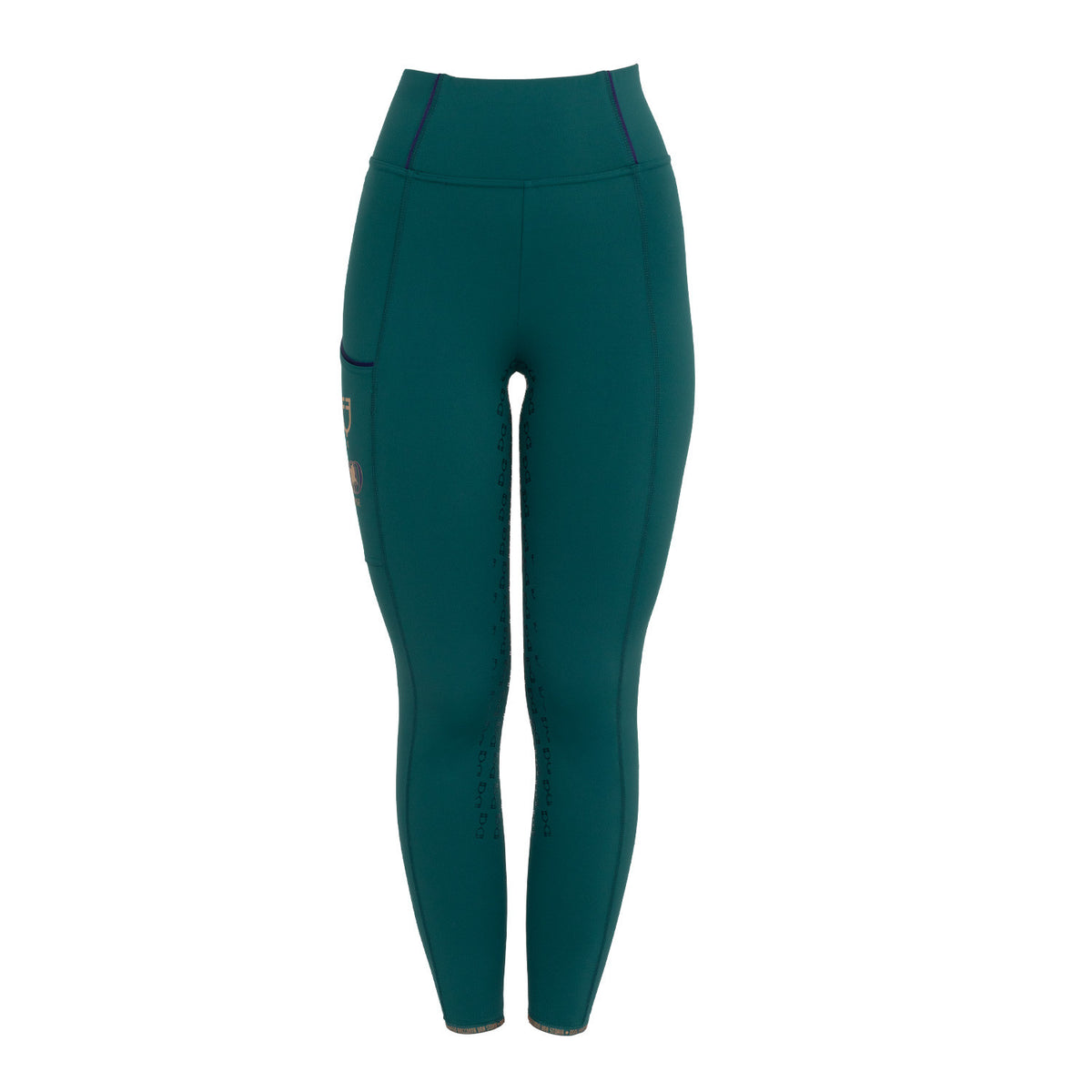 Breathable full grip equestrian leggings for women with technical fabric