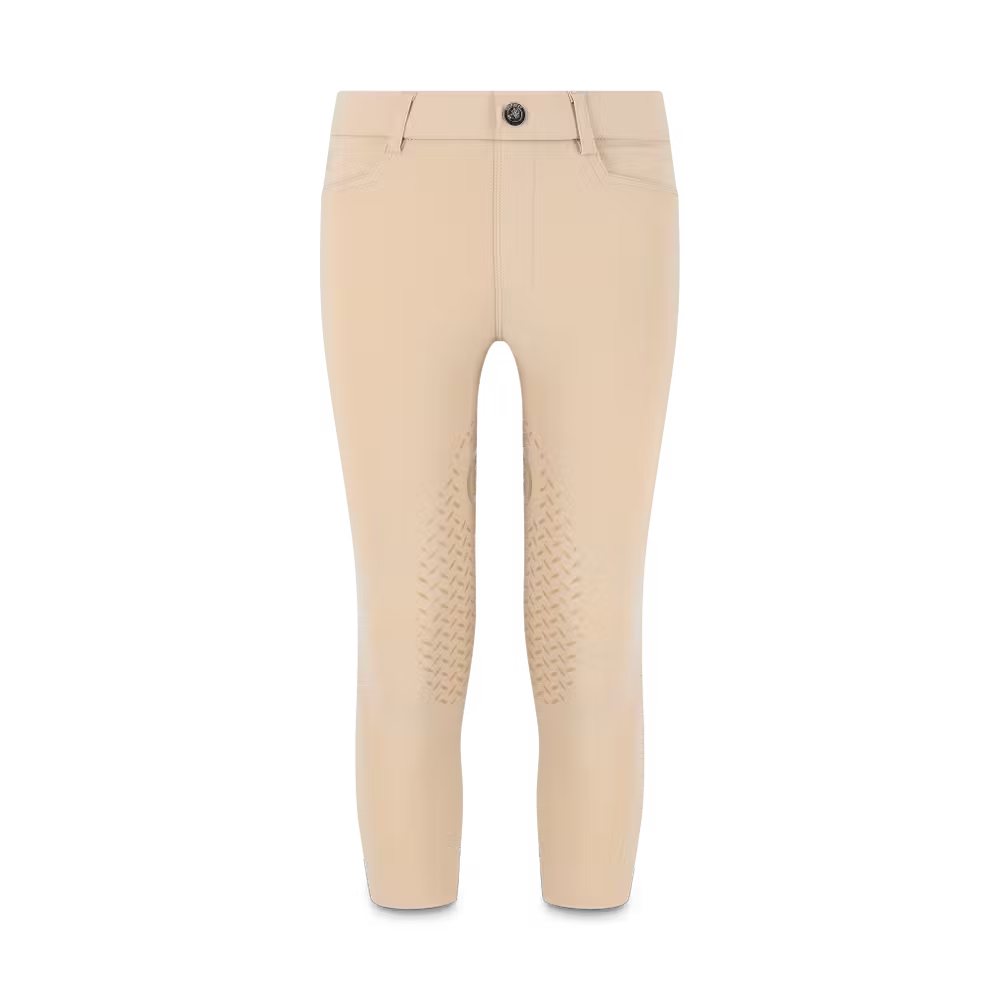 Breathable riding leggings for boys for training and long stable days.