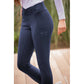 Breathable stretch equestrian leggings with full seat grip and comfortable high waist.