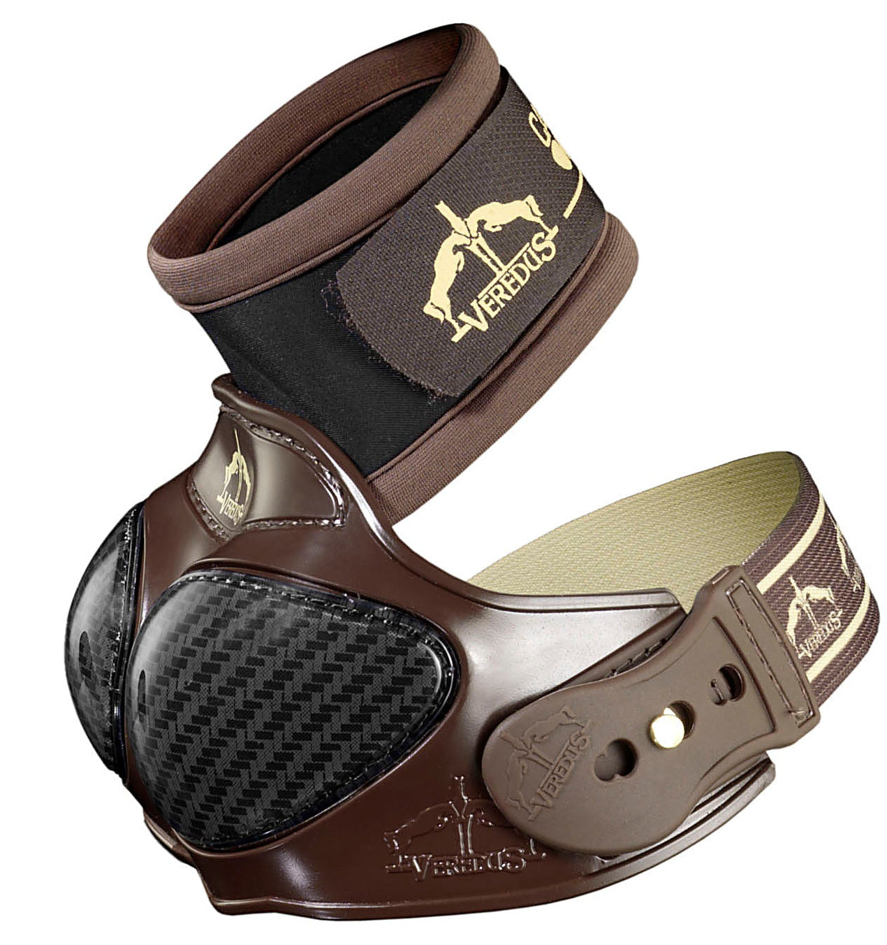 Anatomical bell boots for horses