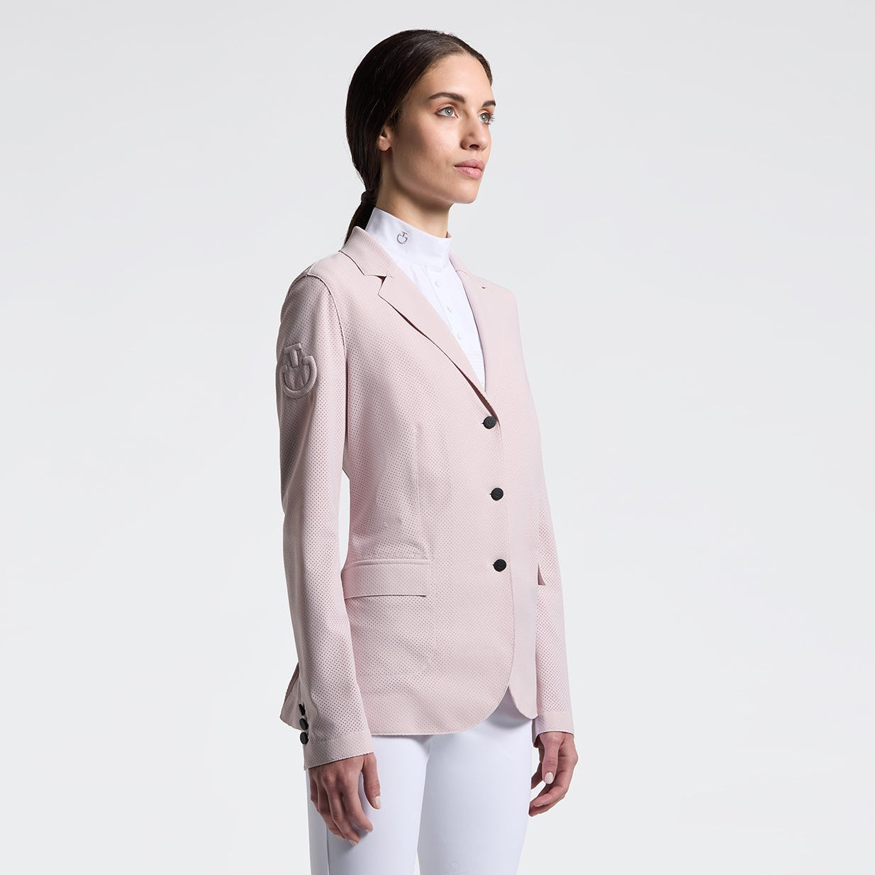 cavalleria toscana perforated show jacket pink