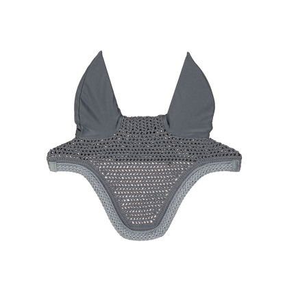 Classic equestrian fly veil with handknitting and glitter rope detail