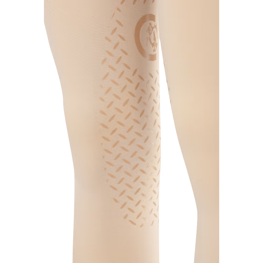 Comfortable junior horse riding tights for riding and stable activities.
