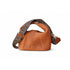 Compact leather bag with removable strap for versatile carrying