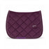 Jumping saddle pad with cut-away spine line for good wither clearance