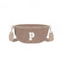Corduroy crossbody belt bag with practical zip closure