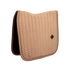 Dressage saddle pad with elegant pearl edging and refined detailing.