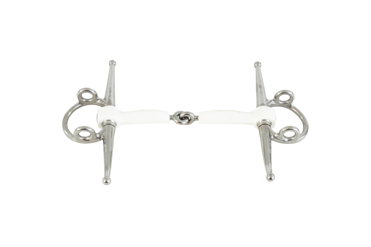 soft plastic full cheek gag bit for horses behind the bit