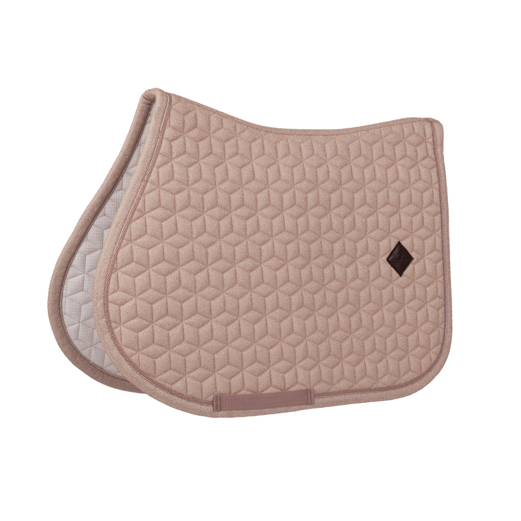 Elegant full glitter horse saddle pad with a sparkling finish