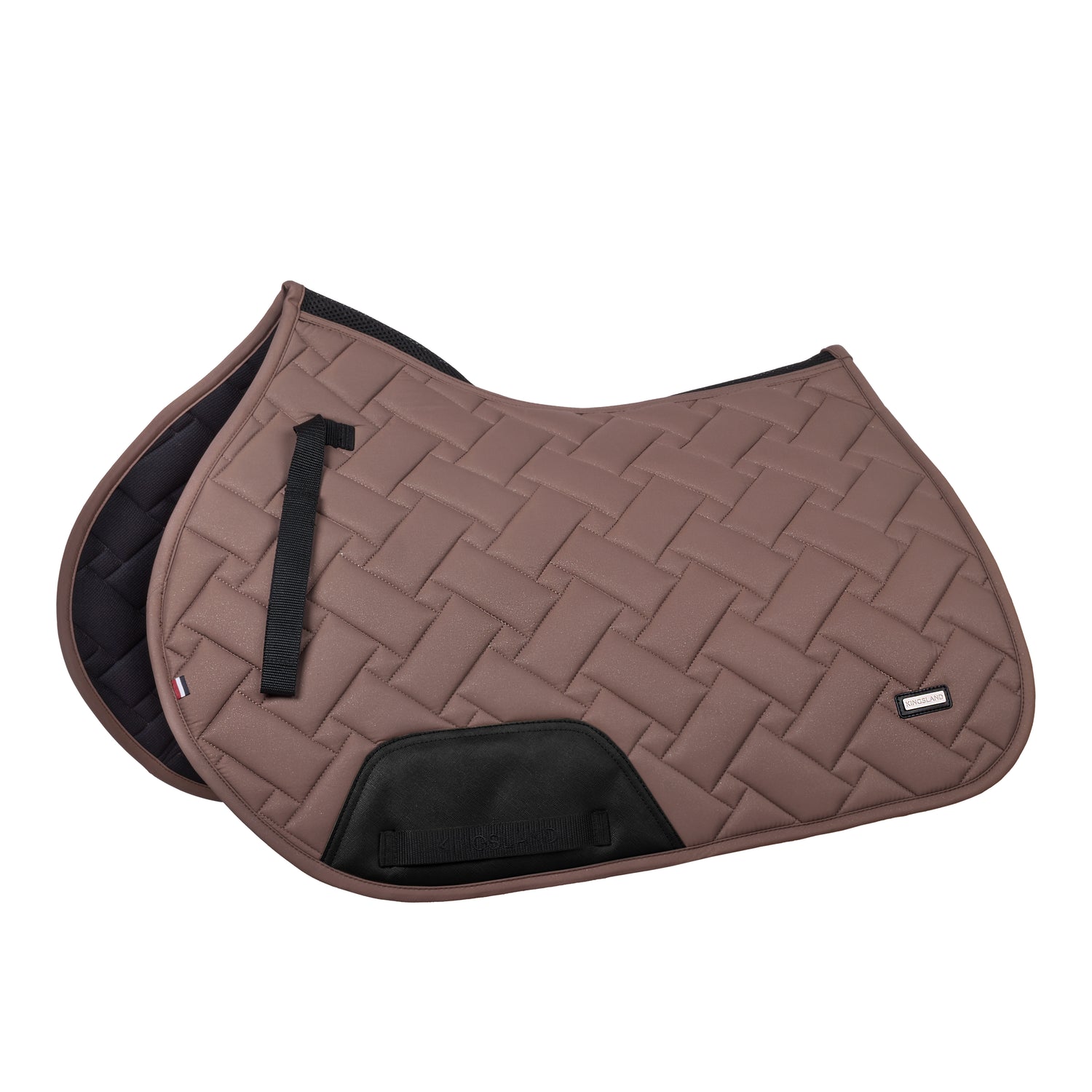 Jumping saddle pad with glitter design