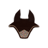 Elegant patterned horse fly veil with a refined velvet finish